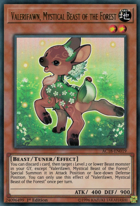 AC18-EN019 Valerifawn, Mystical Beast of the Forest