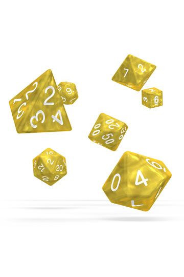 Oakie Doakie Dice RPG Set Marble - Yellow (7)