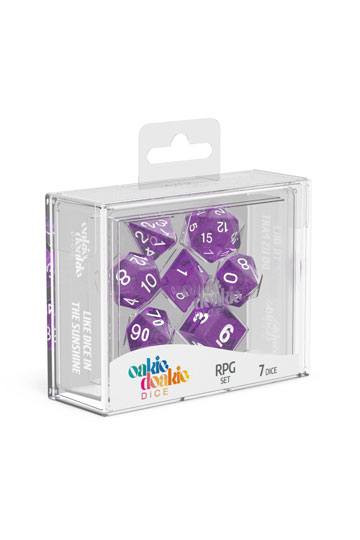 Oakie Doakie Dice RPG Set Speckled - Purple (7)