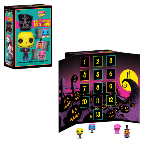 Pocket POP! The Nightmare Before Christmas 13 Day Countdown Calendar (Black Light)