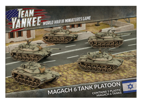 World War III: Team Yankee - Magach 6 Tank Platoon (x5 Plastic)