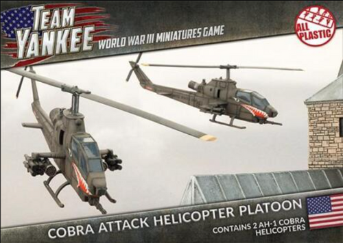 World War III: Team Yankee - AH-1 Cobra Attack Helicopter Platoon (x2 Plastic)