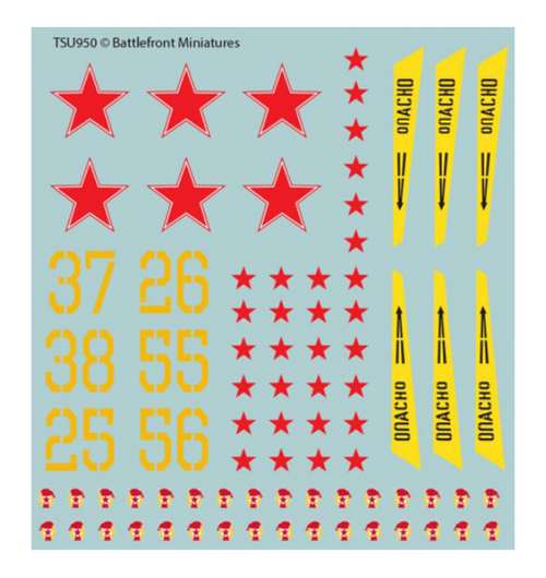 World War III: Team Yankee - WW3 Soviet Decal Set