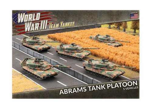 World War III: Team Yankee - M1A1 Abrams Tank Platoon (x5 Plastic)