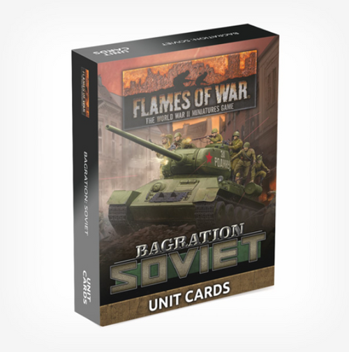 Flames of War - Bagration: Soviet Unit Cards (67x Cards)