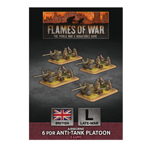 Flames of War - Airborne 6 pdr Anti-Tank Platoon (x4 Plastic)