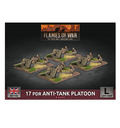 Flames of War - 17 pdr Anti-Tank Platoon (x4 Plastic)