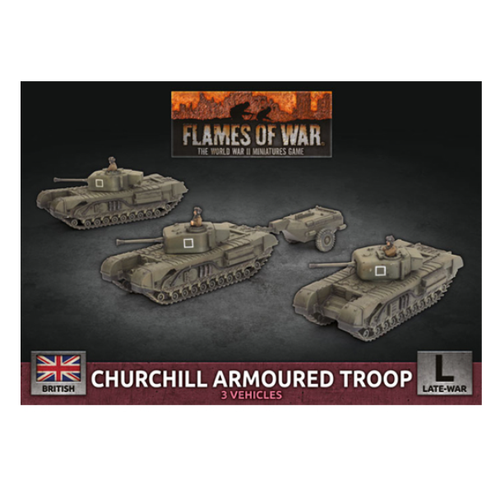 Flames of War - Churchill Armoured Squadron (x3 Plastic)