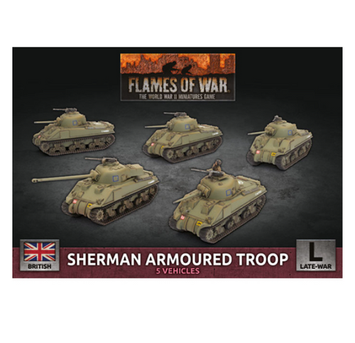 Flames of War - Sherman Armoured Troop  (x5 Plastic)