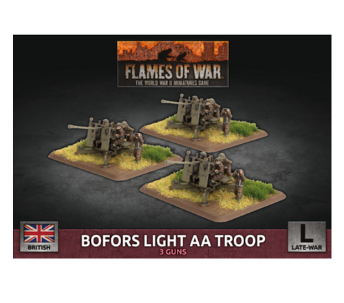 Flames of War - Bofors Light AA Troop (x3 Plastic)