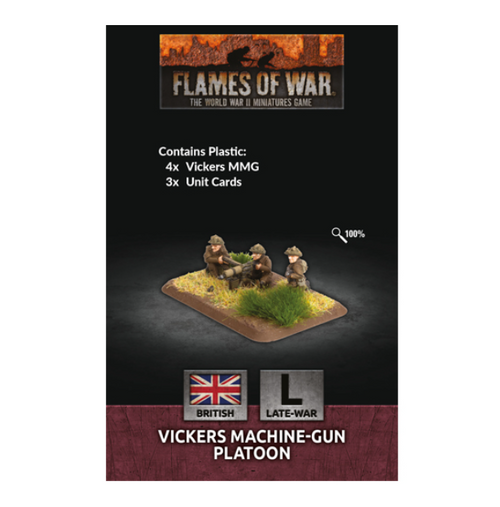Flames of War - Vickers MMG Platoon (x4 Plastic)