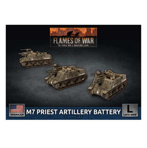 Flames of War - M7 Priest Artillery Battery (x3 Plastic)