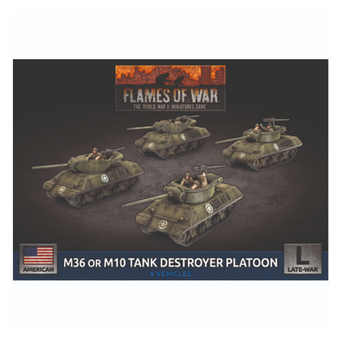 Flames of War - M36 (90mm) Tank Destroyer Platoon (x4 Plastic)