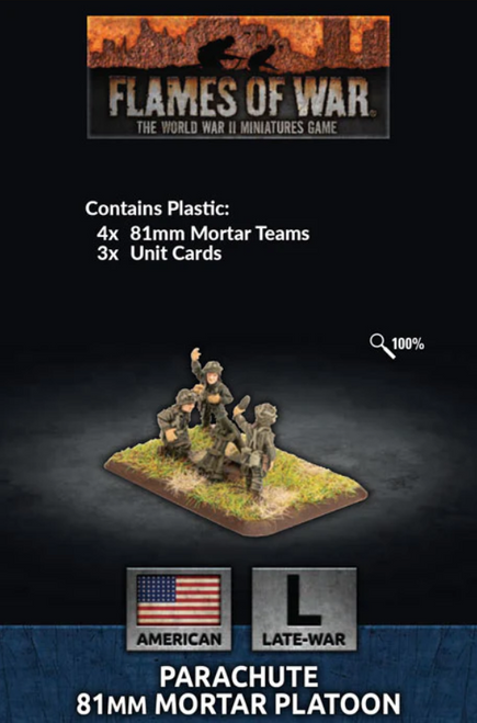 Flames of War - Parachute Mortar Platoon (Plastic) (x4)