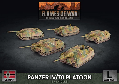 Flames of War - Panzer IV/70 Tank Platoon (x5 Plastic)