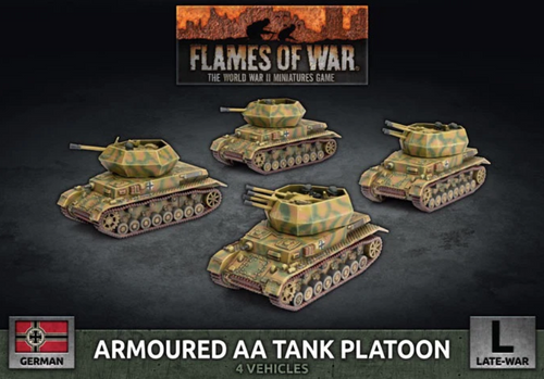 Flames of War - Armoured AA Tank Platoon (x4 Plastic)