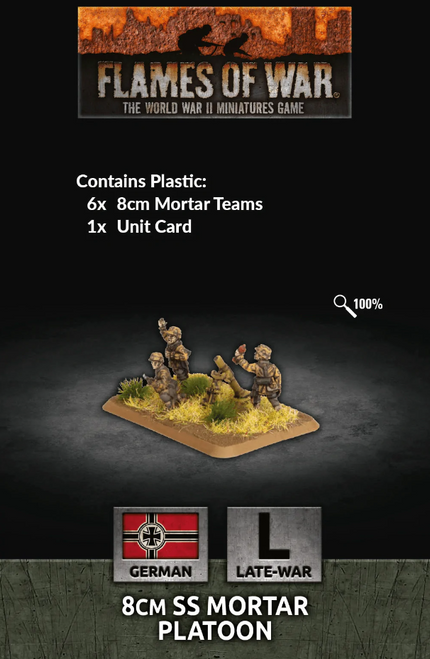 Flames of War - 8cm SS Mortar Platoon (x6 Plastic)