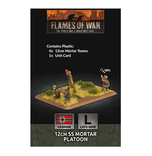 Flames of War - 12cm SS Mortar Platoon (x4 Plastic)
