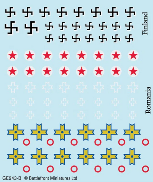 Flames of War - Axis Allies Decals (x4)