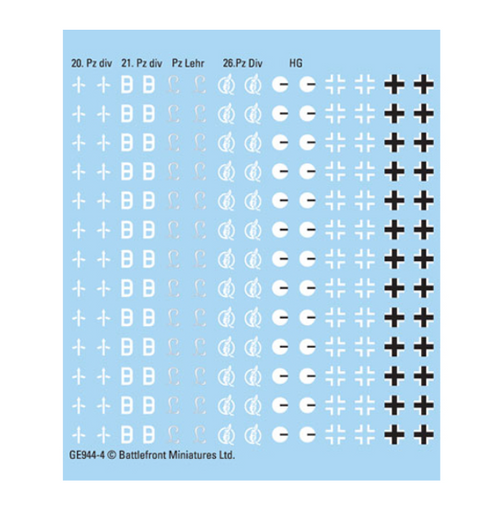 Flames of War - Heer Panzer Decals