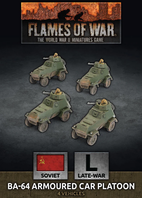 Flames of War - BA-64 Armoured Car Platoon (x4 Plastic)