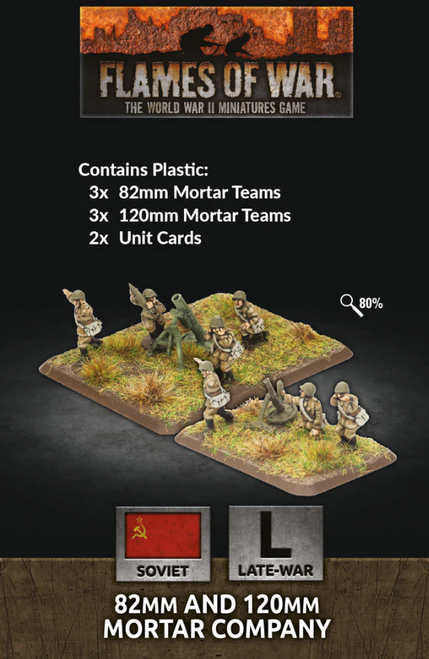 Flames of War - 82mm and 120mm Mortar Company (Plastic)