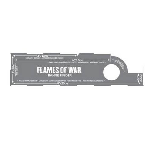 Flames of War - Range Finder (etched)