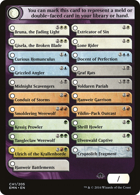Eldritch Moon Checklist Card