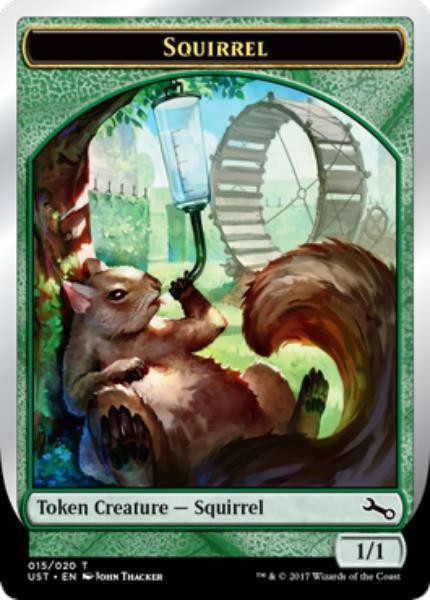 Unstable Squirrel Token (foil)