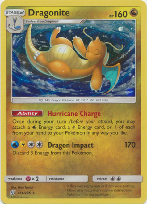 SM Unified Minds 151/236 Dragonite (Cosmo Holo)