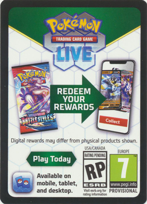 SWSH Brilliant Stars POKEMON CENTER Elite Trainer Box Arceus Code Card