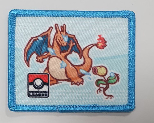 Pokemon League Iron On Patch Charizard and Bellsprout