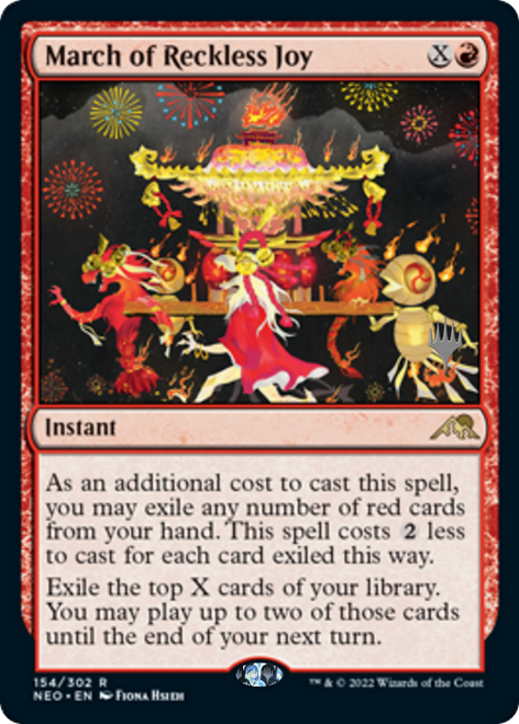 March of Reckless Joy (Promo Pack non-foil) | Kamigawa: Neon Dynasty