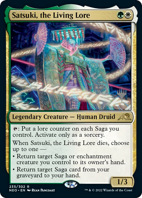 Satsuki, the Living Lore (Promo Pack non-foil) | Kamigawa: Neon Dynasty