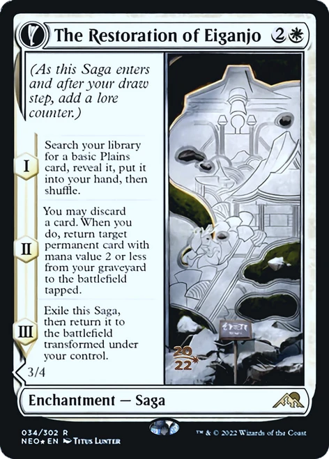 The Restoration of Eiganjo // Architect of Restoration (Prerelease foil)