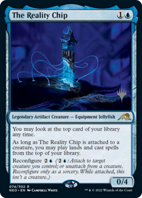 The Reality Chip (Promo Pack foil) | Kamigawa: Neon Dynasty