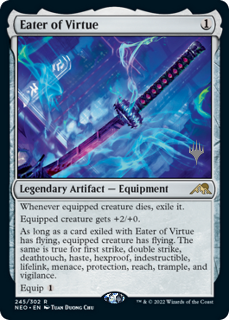 Eater of Virtue (Promo Pack foil) | Kamigawa: Neon Dynasty