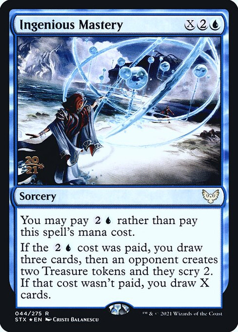 Ingenious Mastery (Strixhaven: School of Mages Prerelease foil)