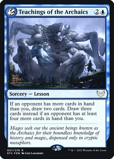Teachings of the Archaics (Strixhaven: School of Mages Prerelease foil)