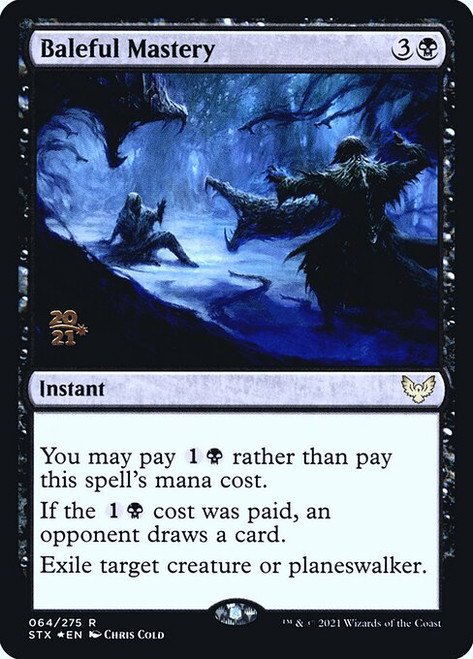 Baleful Mastery (Strixhaven: School of Mages Prerelease foil)