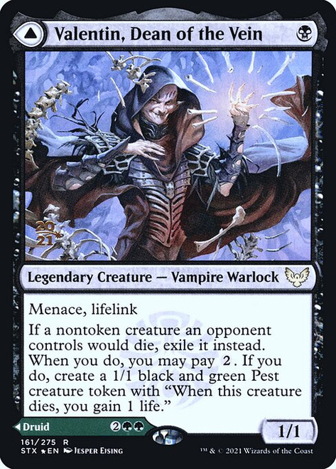 Valentin, Dean of the Vein // Lisette, Dean of the Root (Strixhaven: School of Mages Prerelease foil)
