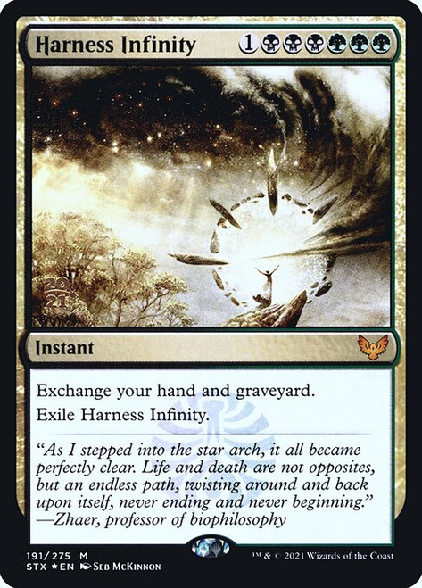 Harness Infinity (Strixhaven: School of Mages Prerelease foil)