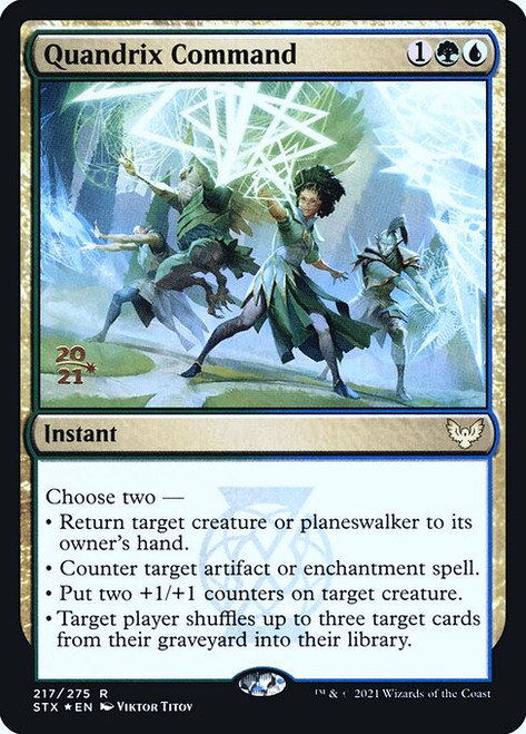 Quandrix Command (Strixhaven: School of Mages Prerelease foil)
