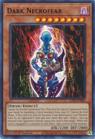 LDS3-EN002 Dark Necrofear (Blue)