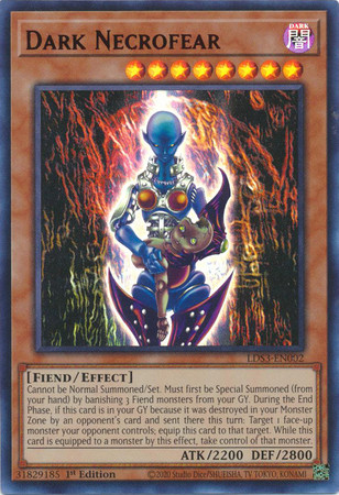 LDS3-EN002 Dark Necrofear (Red)