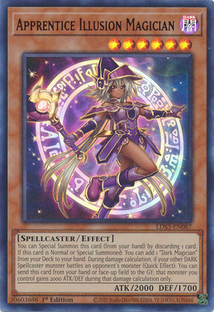 LDS3-EN087 Apprentice Illusion Magician (Red)