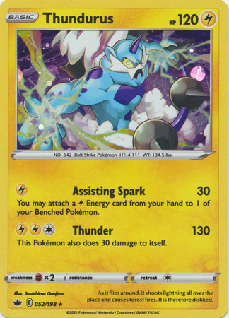 Chilling Reign 052/198 Thundurus (Cosmo Holo)