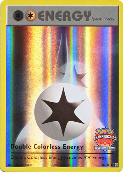 XY Evolutions 090/108 Double Colorless Energy (League Promo International)
