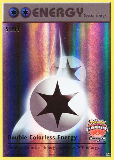 XY Evolutions 090/108 Double Colorless Energy (League Promo Oceania STAFF)