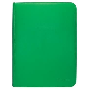 Vivid 9-Pocket Zippered PRO-Binder - Green